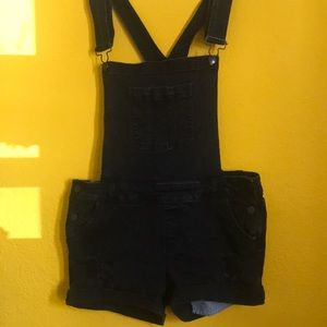 Basic denim overalls